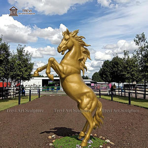 All'ingrosso su misura bronzo metallo oro cavallo scultura statua per la vendita - Product Image 5