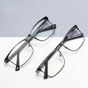 2407 Metal Hombres Azul Anti Reflectante Gafas Venta al por mayor Gafas Marcos Fabricantes