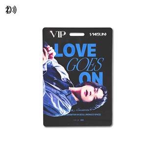 <span class=keywords><strong>Badge</strong></span> d'identification d'événement personnalisable en plastique imprimable 13,56 MHz avec cordon pour conférence - Product Image 4