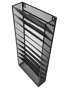 Office Home Storage Metallgitter Wand montage 10 Steckplatz Datei <span class=keywords><strong>Racks</strong></span> <span class=keywords><strong>Hanging</strong></span> <span class=keywords><strong>File</strong></span> Organizer Holder - Product Image 2