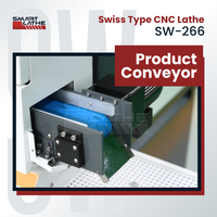 Tour CNC de type suisse à 2 broches et 5 axes avec double broche pour accessoires d'électroménager