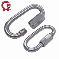 Échantillon gratuit HLM, produits certifiés ISO, matériel de gréement, zinc, titane, ovale, connexion rapide, maillon rapide, acier inoxydable