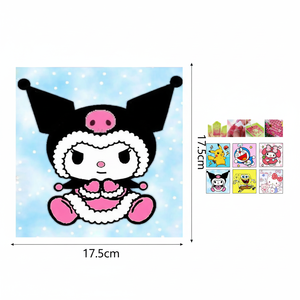 Kit per Pittura Diamante 175x175cm Stile Classico e Cartoonesco con 6 Pezzi in Confezione Convenienza per Bambini e Uso Domestico, Quadrato Completo - Product Image 2