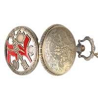 Montre de cosplay Death Note d'anime japonais, cadeau, bronze vintage, quartz steampunk, collier, horloge de poche avec chaîne