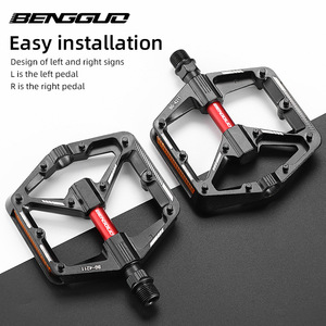 Pédales de vélo Yueli en alliage d'aluminium, double roulement, antidérapantes, pour vélo de route et VTT BG 4211 - Product Image 1