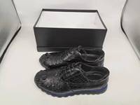 Chaussures élégantes en cuir de crocodile véritable, chaussures pour hommes en peau d'alligator, chaussures habillées formelles faites à la main pour hommes