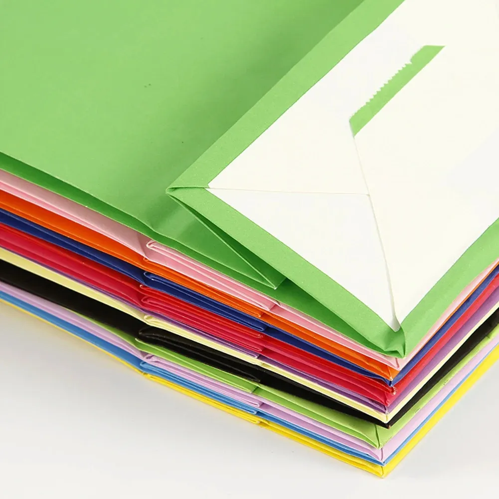 KM customize oem reasonable price color kraft paper bag for gift