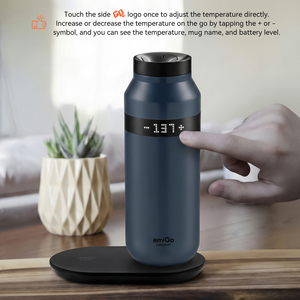 Taza de Viaje Inteligente EmiGo de Doble Pared de Acero Inoxidable Anti-Escaldaduras de 475 ml, Taza de Café con Temperatura Constante Controlada por Aplicación - Product Image 3