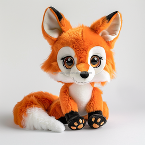 ตุ๊กตาผ้ากำมะหยี่ขนยาว10ซม. ตุ๊กตาหมาจิ้งจอกยัดไส้พิเศษทำจากผ้ากำมะหยี่ออกแบบได้ตามต้องการ - Product Image 3