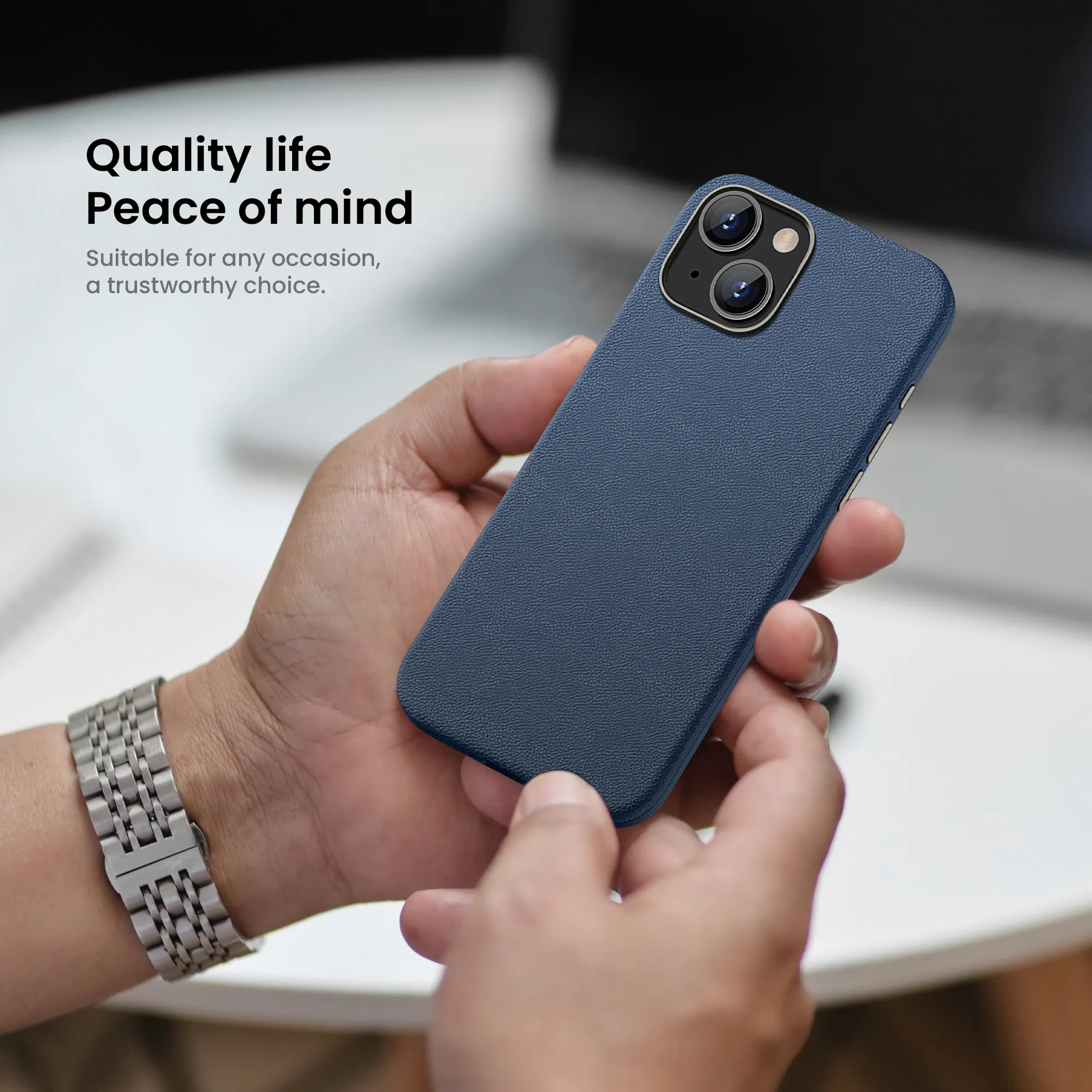 Da chính hãng trường hợp điện thoại cho Iphone 15 PU chất lượng cao điện thoại di động trường hợp đối với iPhone 14 15