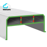 Échelle télescopique pliante multifonctionnelle en alliage d'aluminium de conception moderne Cloud-party, gain de place