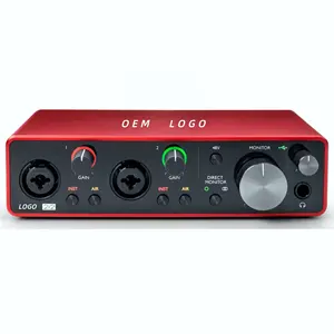 Professional Focusrites Scarletts 2i2 usb audio interface soundcard sound card audio mixer audio interface USB universal Solo 3