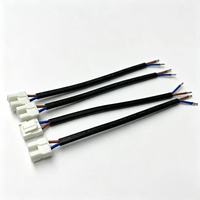 Kabel Daya AC 2 Pin Kabel Pipih H03VVH2-F Kabel Coklat Biru Konektor Tipe JST Harness untuk Ketel Listrik Kopi