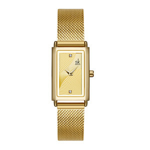 Shengke-montre genève pour femmes, bracelet en Quartz, Rectangle, à la mode, de styliste, marque de luxe, cadeaux de luxe pour dames