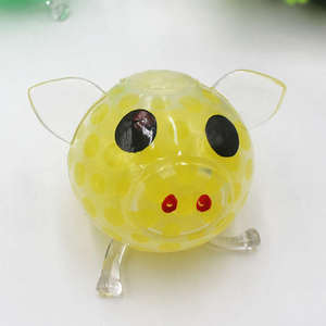 12 팩 안티 스트레스 돼지 스플래트 볼 벤트 장난감-스트레스 릴리프 짜기 질퍽한 황금 돼지 스플래트 볼 까다로운 장난감 감압 스틱 - Product Image 4