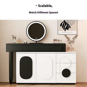 Chambre à coucher moderne coiffeuse simple commode petit bureau de maquillage avec miroir éclairé nouveau modèle de <span class=keywords><strong>table</strong></span> de maquillage - Product Image 3