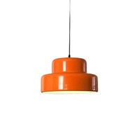 Luminaire suspendu LED créatif de style nordique vintage orange, pour restaurant et cuisine, avec télécommande, vente en gros