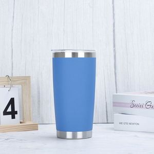20oz 304 Stainless Liner Vacuum Tumbler Matte Coating Reusable Vehicle Drink Mug - Product Image 2