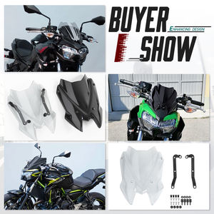 Piezas de motocicleta XXUN, parabrisas, Deflector de viento con soporte para <span class=keywords><strong>Kawasaki</strong></span> Z650, Z650, ZZ <span class=keywords><strong>650</strong></span>, 2020, <span class=keywords><strong>2021</strong></span>, 2022, 2023, 2024, - Product Image 4