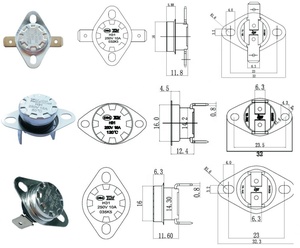 सामान्य करीब सामान्य रूप से खुले सीमा स्विच तापमान नियंत्रण थर्मल रक्षक 10A 16A 125V 250V KSD KSD301 Bimetal थर्मोस्टेट - Product Image 6