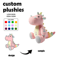 Boneka Dinosaurus Pink Produk Baru yang Modis, Penjualan Langsung Pabrik, Kain Lembut, Dapat Disesuaikan Secara Eksklusif