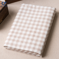 Vente directe du fabricant Tissu en coton et lin à carreaux tissé pour chemises, robes, nappes, rideaux, coussins et housses pour filles