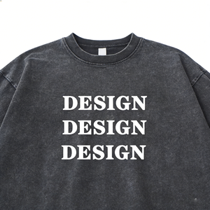 Camiseta Vintage Lavada de Alta Calidad Directo de Fábrica, con Logotipo Personalizado, para Hombre y Mujer, Informal, 100% Algodón Tejido, Estilo Retro Desgastado - Product Image 4