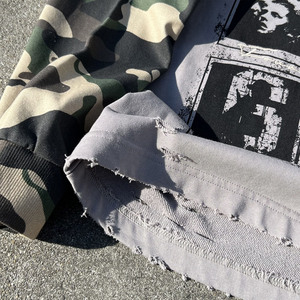 Camisetas Cortas de Felpa Francesa con Estampado de Camuflaje Personalizado, Camisetas de Manga Larga de Doble Capa para Hombre, de Algodón de Alta Calidad, Talla Grande - Product Image 5