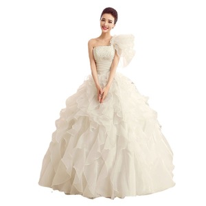 SF2313F       Livraison directe  Nouvelle <span class=keywords><strong>robe</strong></span> <span class=keywords><strong>de</strong></span> <span class=keywords><strong>mariée</strong></span> longue et moelleuse en <span class=keywords><strong>couleur</strong></span> unie pour scène, studio, <span class=keywords><strong>couleur</strong></span> tendance, vente chaude - Product Image 5
