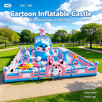 Château Gonflable Commercial PVC avec Toboggan et Trampoline pour Location Événementielle - Offre Spéciale