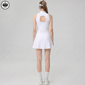 QUMOR Ademende tennisskirt met hoge taille voor dames - Vierweg stretch, sneldrogend sportkleding voor training, yoga en golf - Product Image 4