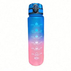 Gradient Large Capacity Sports Pop-Up Lid Reusable Food Safe Portable Outdoor Unisex Design High-Value Water Bottle - Product Image 2