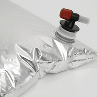 Sac aseptique en aluminium et plastique résistant à l'humidité en boîte de 5L, 10L, 20L avec valves pour l'emballage du vin et des jus