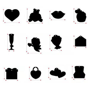 24 قطعة من ورق الرسم السحري، علامات مرجعية قوس قزح، هدايا يدوية الصنع لعيد الحب للأطفال فوق سن الثانية، مقاس 15×14 سم - Product Image 3