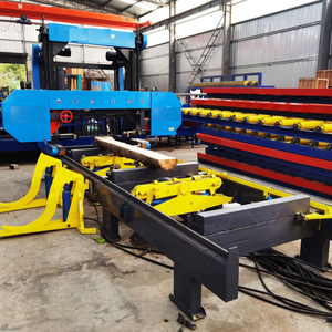 Carpintaria industrial madeira hidráulica automática corte máquina banda serraria - Product Image 3