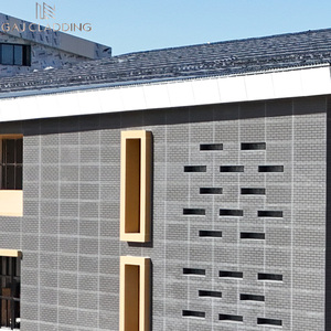 Rivestimento per Pareti Esterne GAJ, Finitura in Mattoni Grigi Preverniciati, Pannelli in Fibrocemento per Progetti Scolastici - Product Image 2