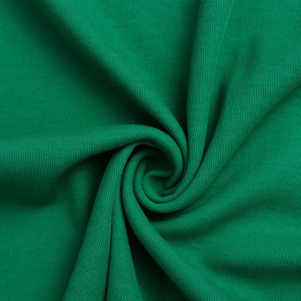 Custom bio-polishing double-face casual cloth material wholesale pure cotton knitting fabric
