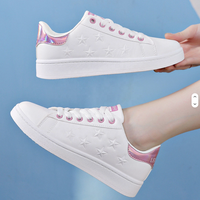 Chaussures de sport plates décontractées en EVA pour femmes et dames, à prix de gros, avec empeigne en cuir