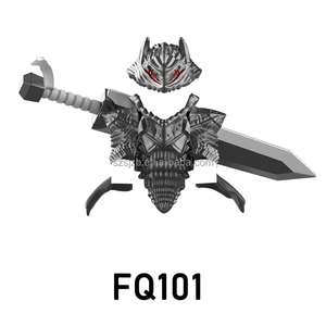 Anime dibujos animados TV ladrillos muñecas Berserk Guts figuras de acción bloques de construcción juguete ABS Material <span class=keywords><strong>DR</strong></span> TONG GP103 FQ101 + 102 - Product Image 3