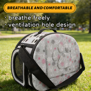 Sac de <span class=keywords><strong>transport</strong></span> <span class=keywords><strong>pliable</strong></span> et léger pour animaux de compagnie (chiens et chats), homologué pour les voyages en avion, en plastique EVA respirant, de luxe, à 4 roues - Product Image 3
