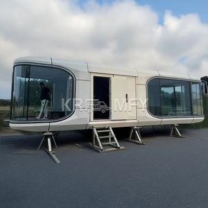 Maison conteneur capsule spatiale au design moderne, étanche, écologique, portable, maison mobile préfabriquée en structure acier pour hôtel - Product Image 5