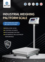 Báscula de plataforma SKZ-K9 con interfaz RS232C RS485, impresora opcional y calibración externa para línea de producción