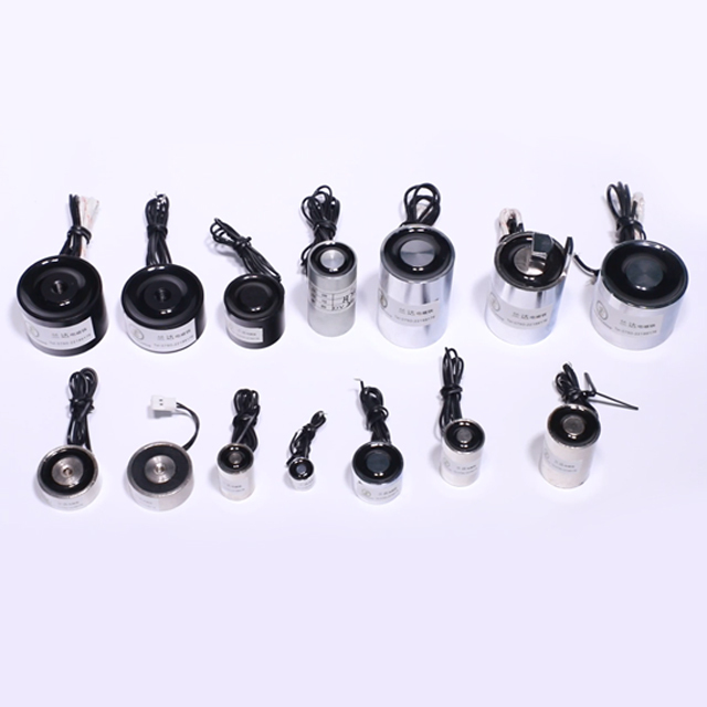 1.5w 5w 10w Small Powerful Holding Type Dc 12v 24v Cylinder Micro Mini Electromagnet
