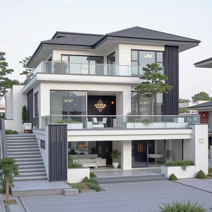 Casa Portatile Espandibile, <span class=keywords><strong>Villa</strong></span> Prefabbricata in Acciaio Leggero con Design a Parete in Vetro - Product Image 4