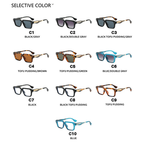 Lunettes de soleil Kedun pour hommes, style rétro européen et américain, protection UV400, nouveau modèle 2025, monture carrée personnalisée, tendance - Product Image 3