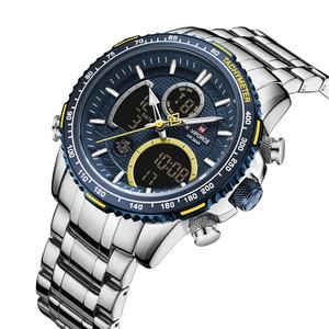 Reloj <span class=keywords><strong>NAVIFORCE</strong></span> <span class=keywords><strong>9182</strong></span> para Hombre, OEM, de Alta Calidad, Resistente al Agua, con Movimiento Dual Analógico-Digital, Calendario, Reloj de Pulsera Masculino - Product Image 1