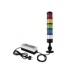 Indicateur lumineux de tour LED, indicateur lumineux avec buzzer et flash 24V, 3 couleurs, usage industriel