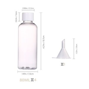 Botella Cosmética de Plástico PET con Tapa de Rosca, Transparente, Color Personalizable, para Loción y Champú, 30ml/100ml/120ml/250ml - Product Image 4