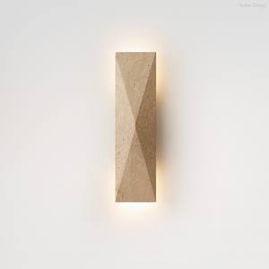 Lámpara de Pared LED Creativa Nórdica, Lámpara de Pared Moderna de Piedra para Exteriores, Sala de Estar, Estilo Guijarro Crema - Product Image 5