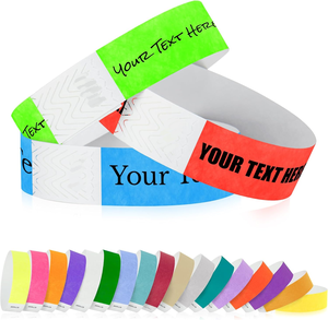 Oferta por Tiempo Limitado Pulseras de Tyvek de Papel de Color con Diseño a Prueba de Manipulación que Evita la Reutilización para Fiestas, Juegos y Competiciones - Product Image 5